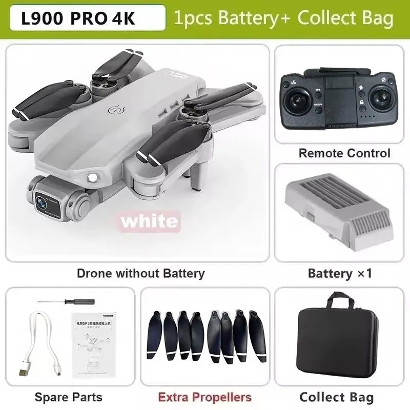 L900 Pro SE MAX 4K GPS Drone, Professional HD 5G WIFI 360° Dual Camera Brushless Motor Obstacle Avoidance RC FPV Quadcopter Drone