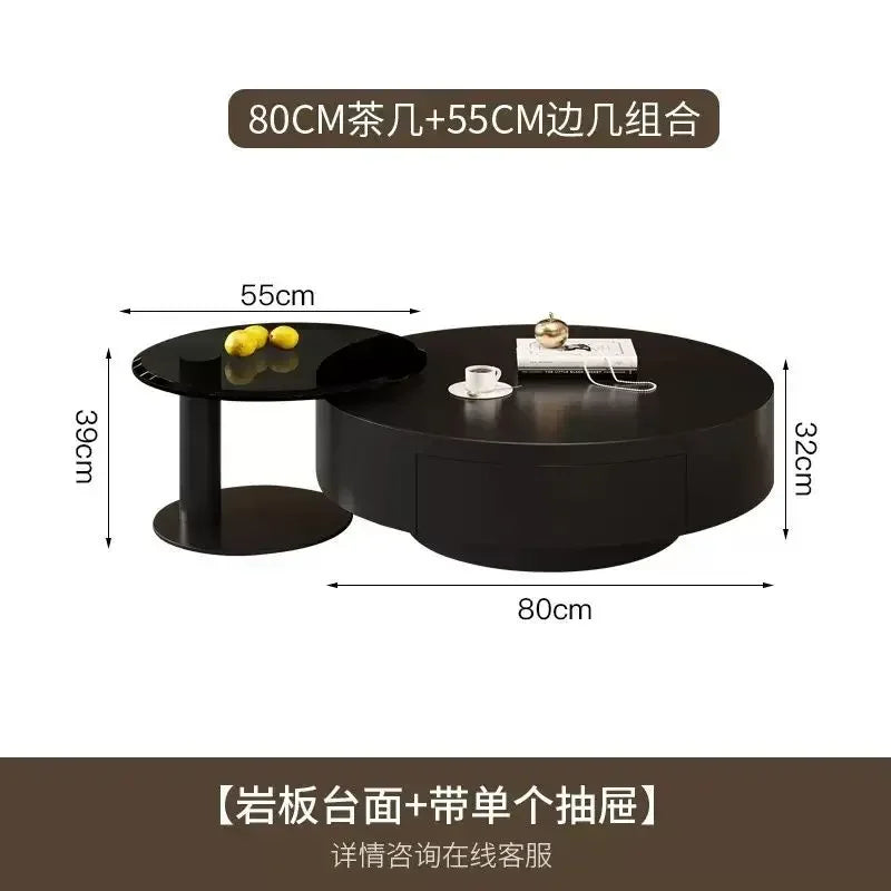 Modern Round Coffee Table for Living Room, Luxury Cute Coffee Table, Nordic Decor, Living Room Furniture