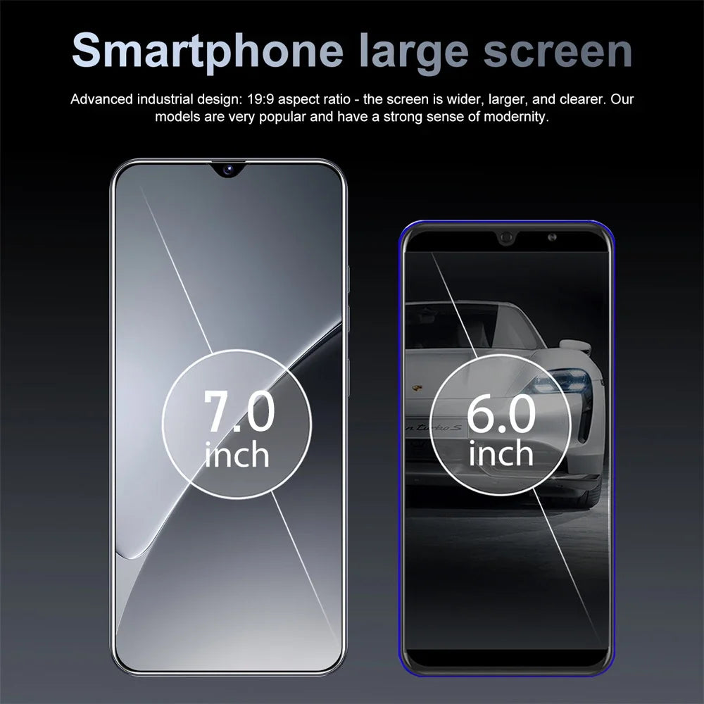 HOT i17 Pro Max téléphones portables 2026 nouveau Original 7.0HD 5G double carte double veille Smartphone 8000mAh Android 15 téléphones mobiles
