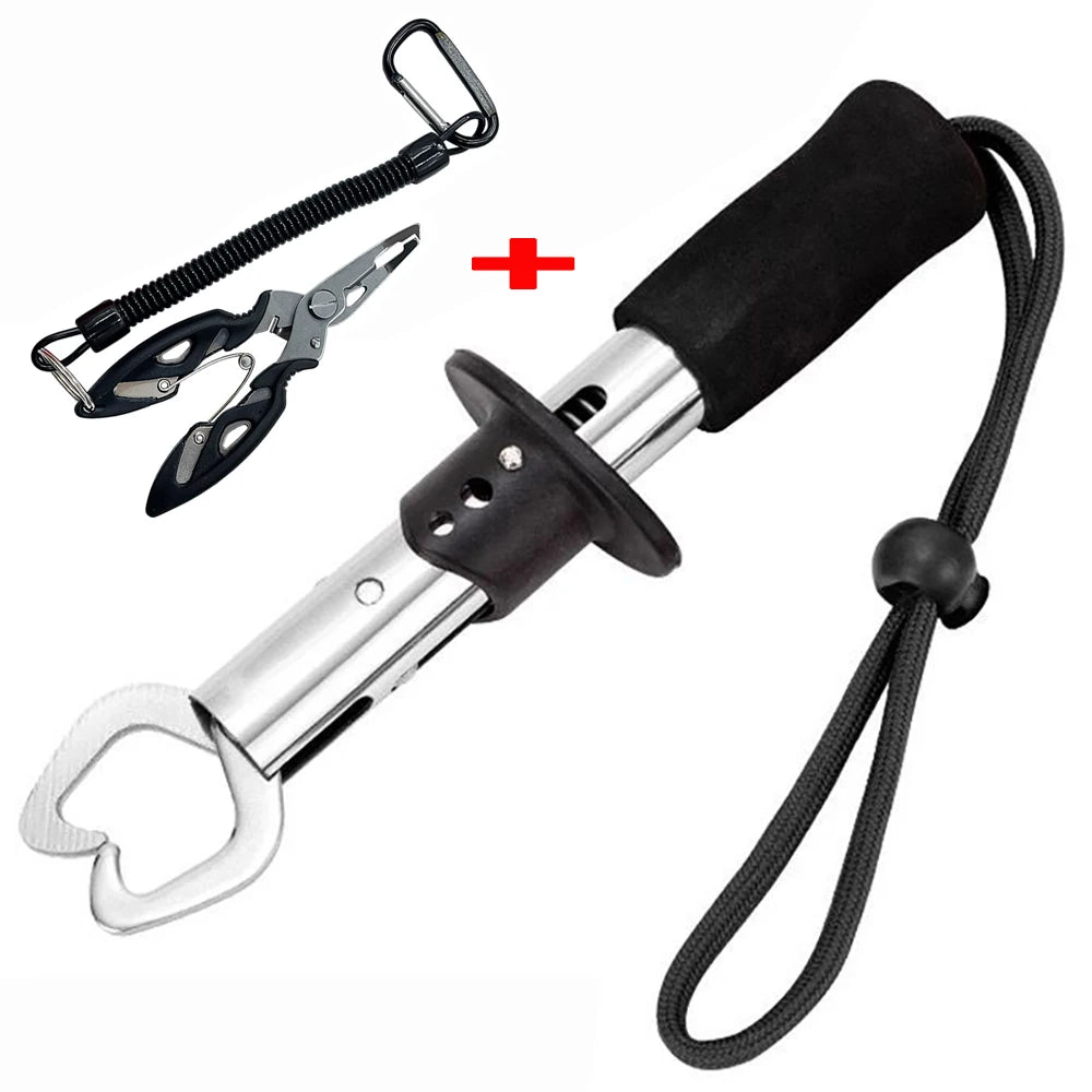 Pince à leurre en acier inoxydable, 21/17cm, ensemble de contrôleur de poisson multifonctionnel, filature/considérant le poisson, équipement de pêche