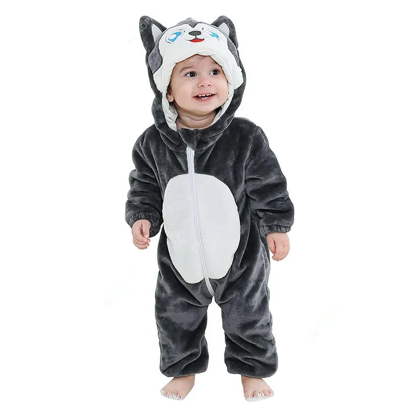 2025 New Collection Cute and Fashionable Elephant-Shaped Baby Easter Jumpsuit with Hood for Children