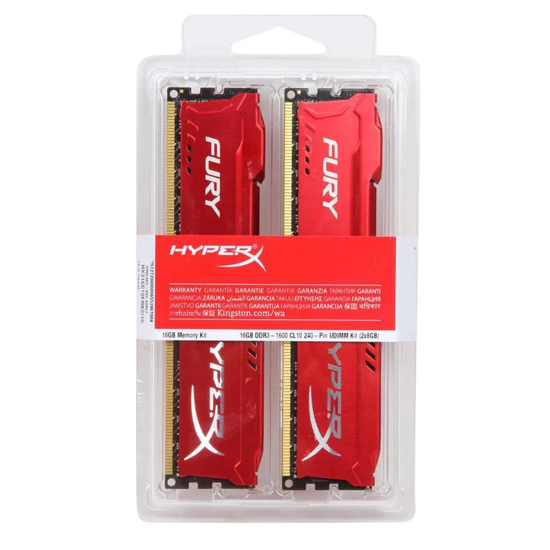 Mémoire DDR3 8 Go (2x4 Go) 16 Go (2x8 Go) Kit RAM 1866 MHz 1600 MHz 1333 MHz RAM de bureau 240 broches 1,5 V DIMM PC3-12800 14900 Fury RAM