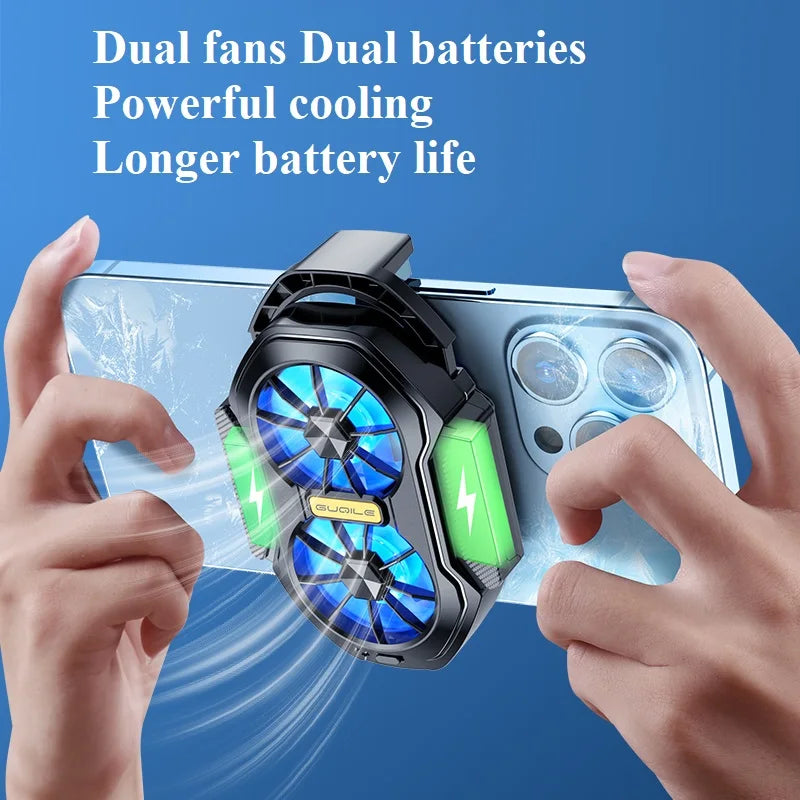 FS01 — Refroidisseur Téléphone Double Ventilateur Rechargeable Clip Gaming