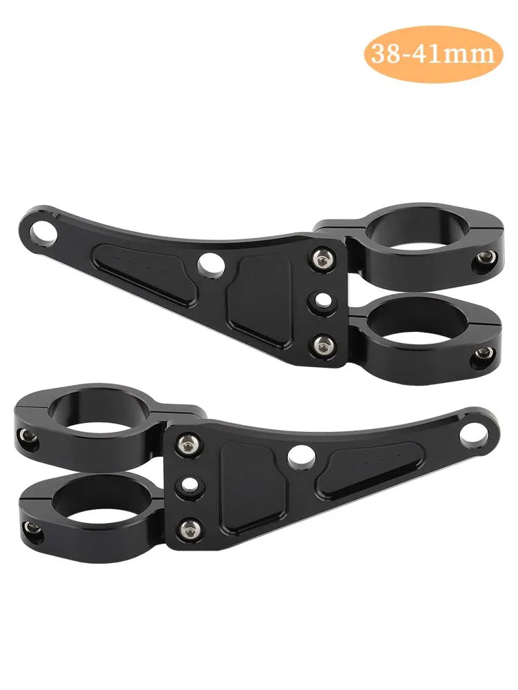 Pinces de montage pour tube de fourche de moto — support de lumière, 33-58mm, universel
