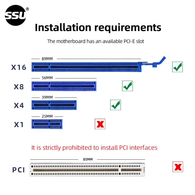 PC de bureau SSU M.2 NVMe SSD vers carte adaptateur PCIe 4.0 64Gbps m-key PCIe 4.0 X4 compatible avec PCI-E 4.0/3.0