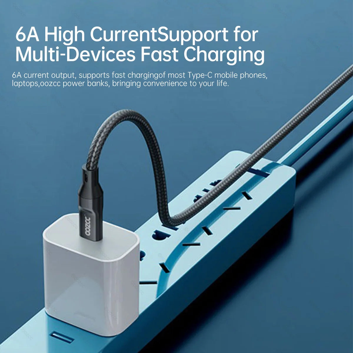 Câble USB Type-C charge ultra rapide 120W — transfert de données, compatible Lightning