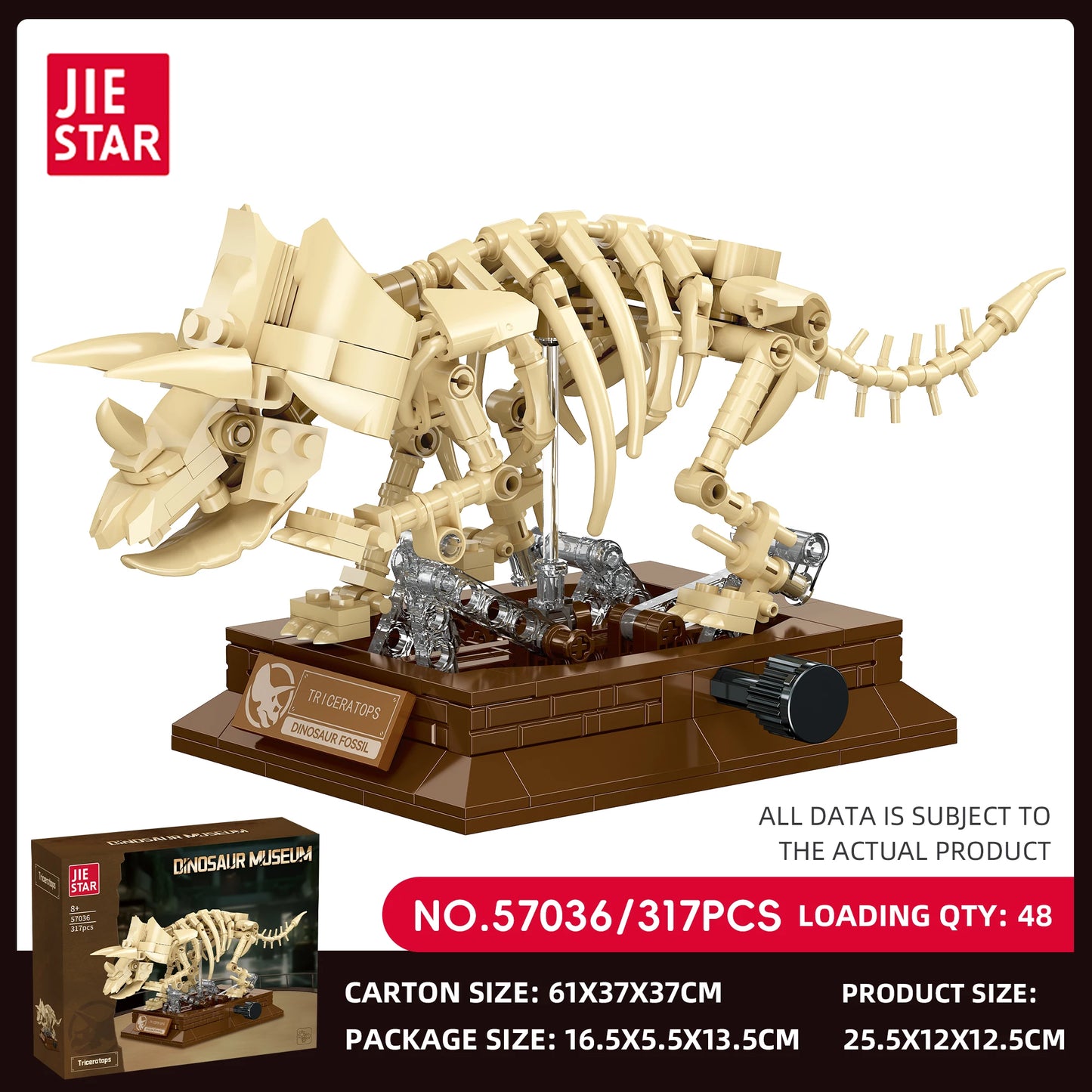 Nouveaux modèles de squelettes de dinosaures MOC 2026 : T-Rex, Tricératops, Mosasaure, Pterosaure, kit de construction de fossiles, cadeau pour les garçons et les collectionneurs