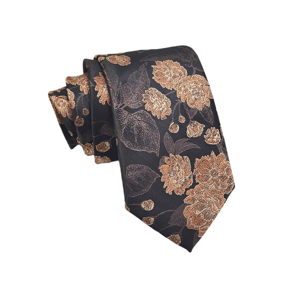 High Quality Men's Jacquard Floral Dot 8cm Tie Accessories Daily Wear Shirt Suit Tie Wedding Party Gifts Tie