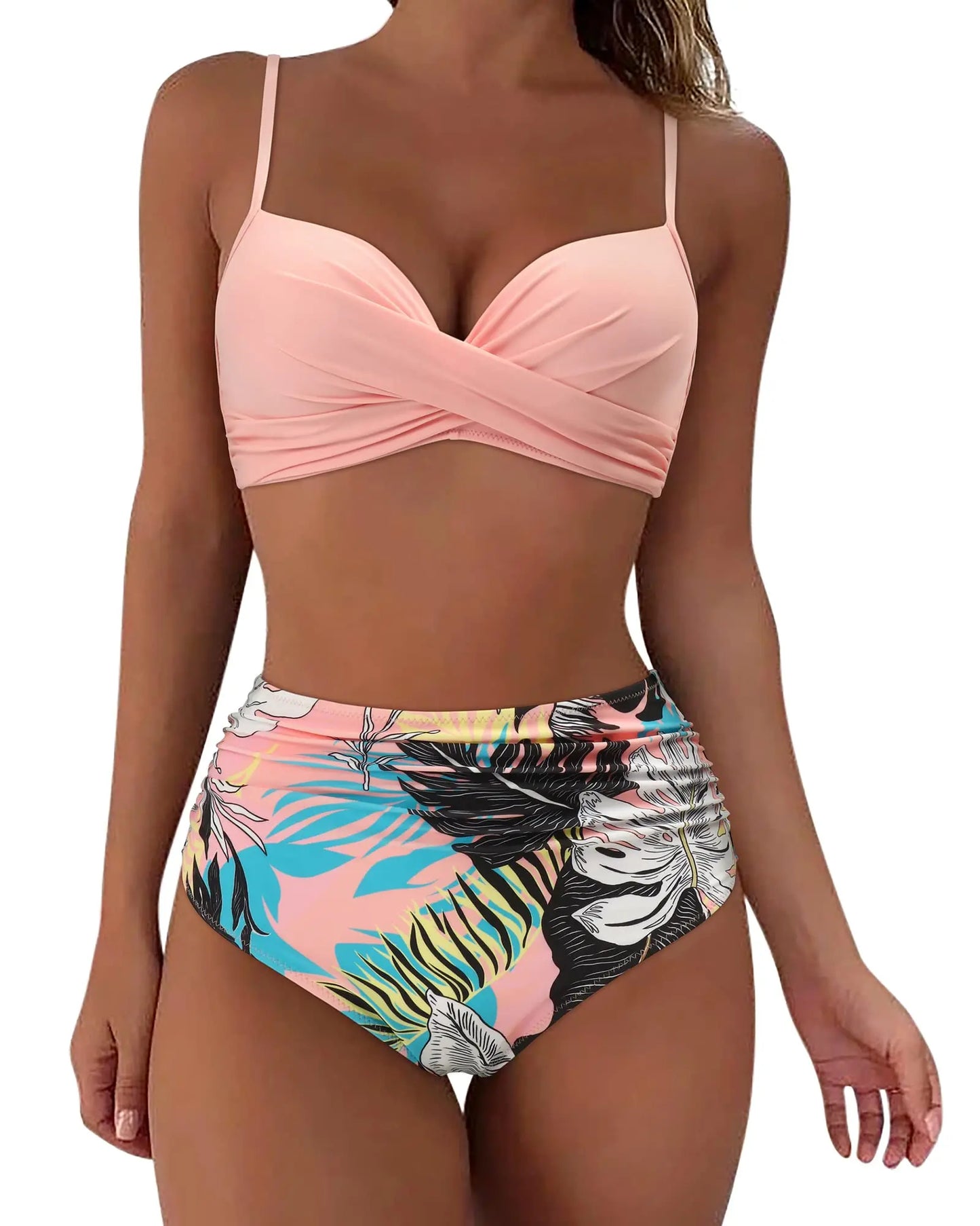 Maillots de bain vintage taille haute 2026 pour femmes, push-up, imprimés, tenues de plage estivales