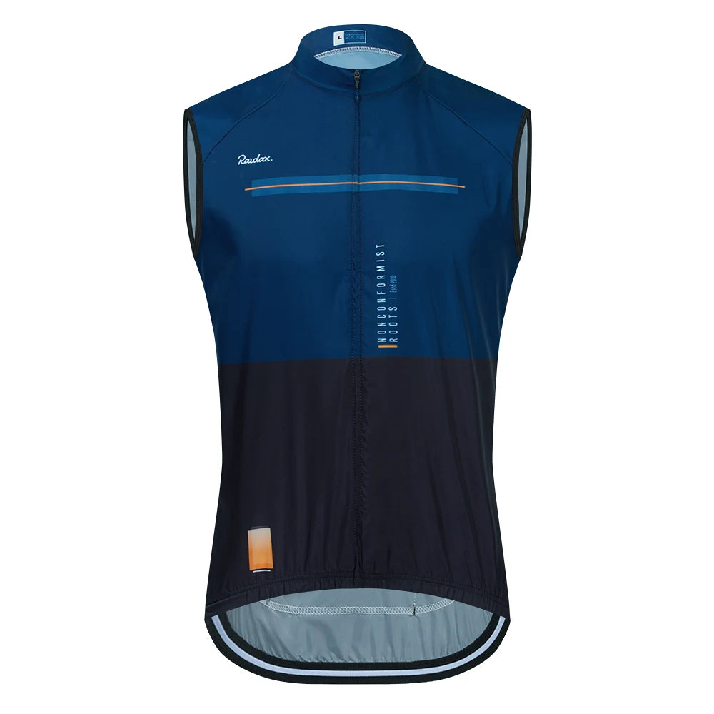 Gilet de cyclisme sans manches en maille — maillot de corps, coupe-vent, vêtements de moto