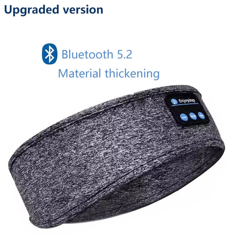 Casque Bluetooth 5.0 bandeau de couchage — écouteurs sport sans fil, masque pour les yeux, musique