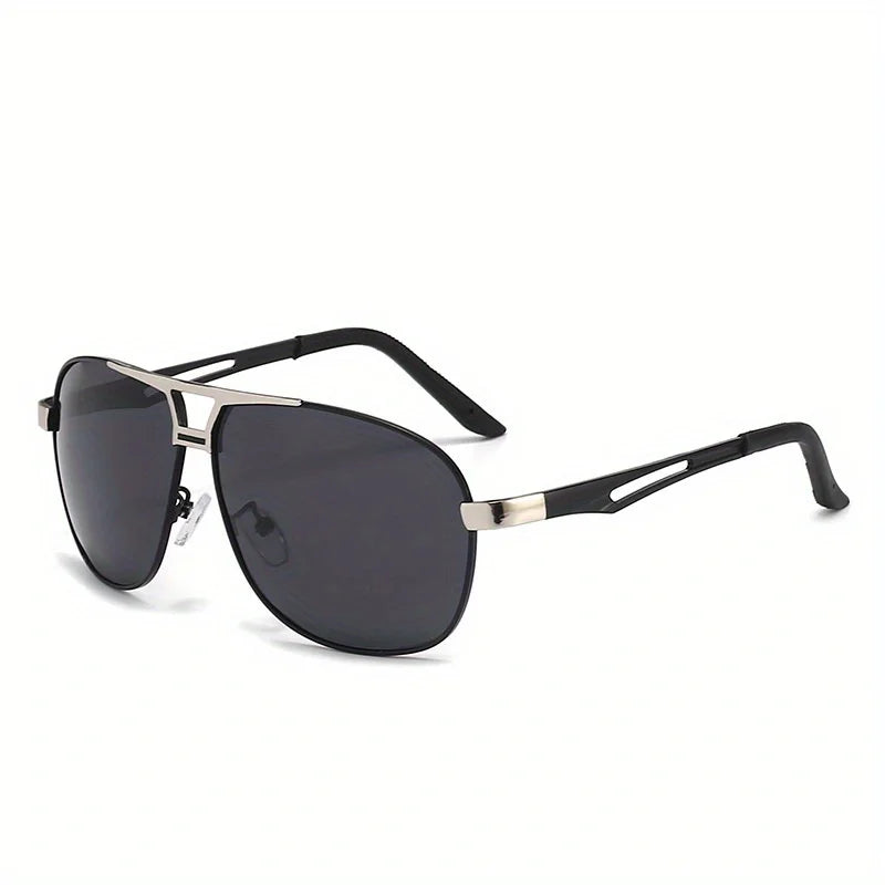 Lunettes De Soleil dégradées De mode pour hommes, grande monture, pilote, Design Anti-reflet, Lunette De Soleil Homme UV400