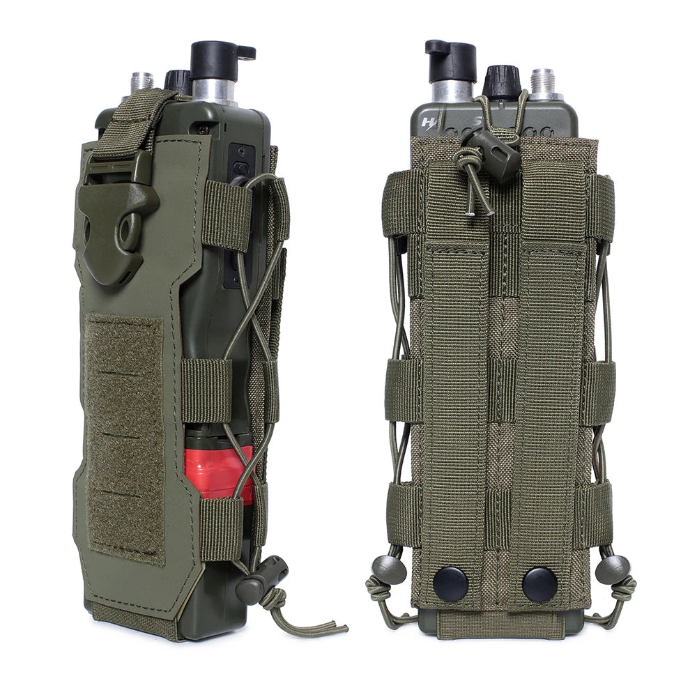 DIZETION Sports de plein air Molle bouteille d'eau pochette Radio cantine couverture étui taille Pack chasse randonnée voyage bouilloire support sacs