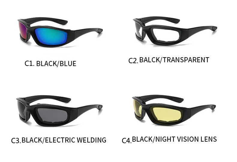 Lunettes de cyclisme en plein air, protection des yeux, lunettes de ski, lunettes de soleil tactiques Cs, lunettes de soleil en éponge de sport bloquez efficacement 1 pièce