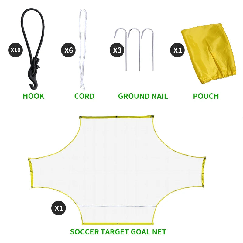 But de Football Portable Filet Oxford & PE Mesh — Format 5, 7 ou 11 Joueurs, Extérieur