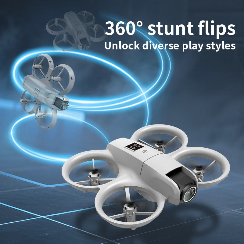 Nouveau H135 Mini Drone WIFI FPV vol stationnaire professionnel 4K caméra poche lumières colorées Dron Rc avion pliable quadrirotor RC jouets cadeaux