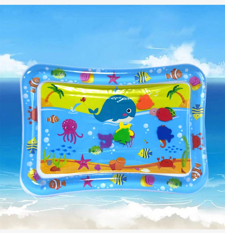 Alfombrilla de juego inflable para bebé, cojín de agua de PVC para bebés, almohadilla de juego acuática para niños, juguetes de actividad de desarrollo para educación temprana
