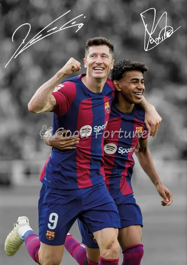 Affiche Toile Étoiles du Football — Décoration Murale Salon & Chambre