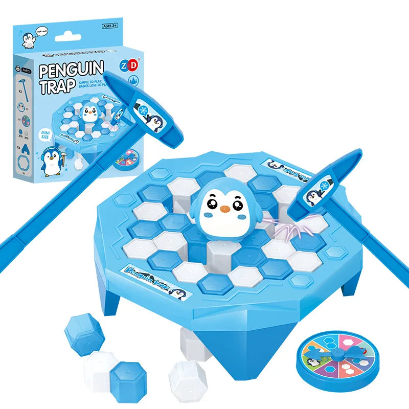 Mini juego de mesa interactivo para padres e hijos, trampa para ranas, pingüino, rompehielos, regalos de cumpleaños para niños