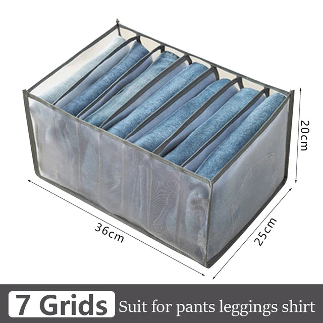 Jeans organization storage box, closet organizer, clothes organization system, drawer organizers, pants storage cabinet