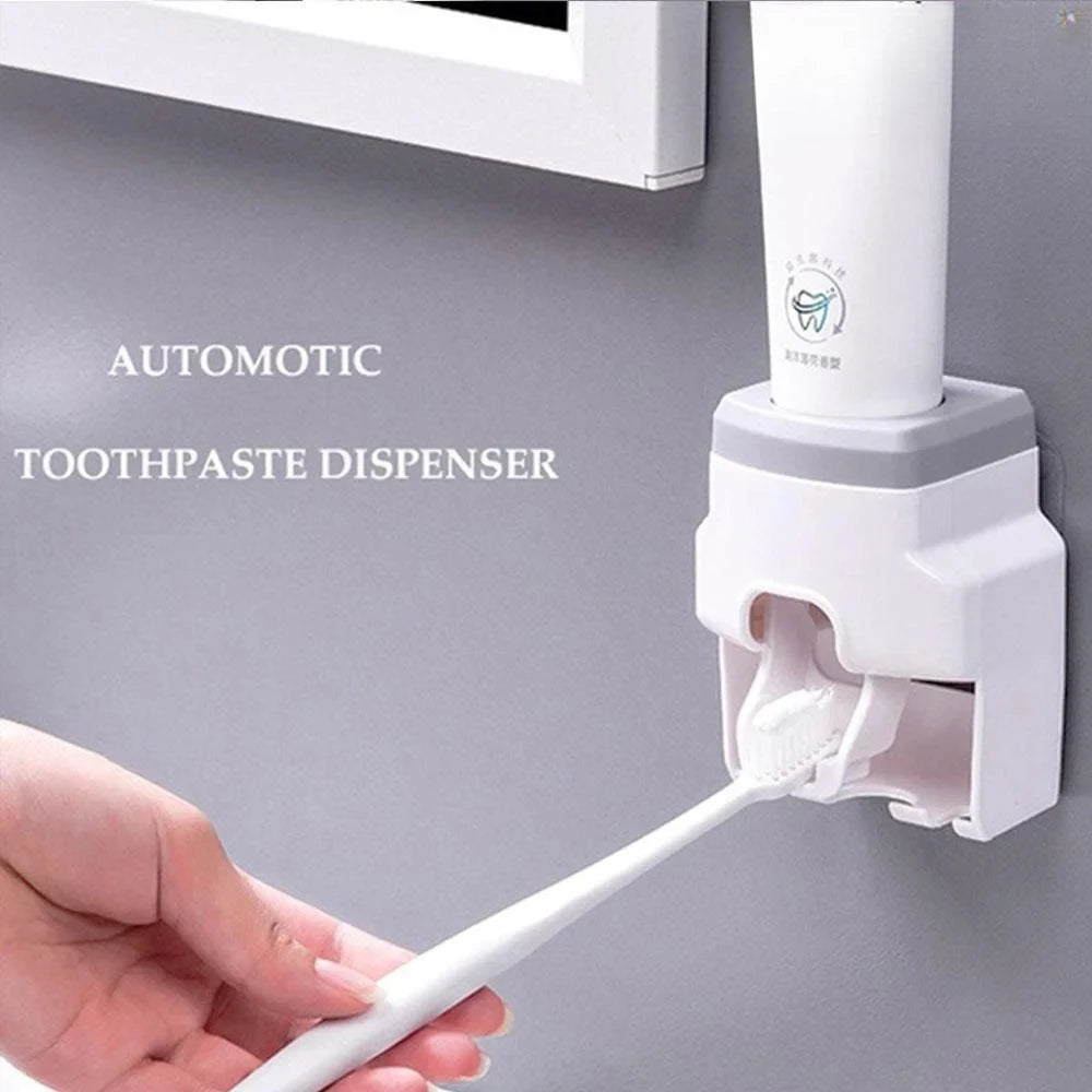 Distributeur automatique de dentifrice mural, fournitures de salle de bains, presse-dentifrice, porte-brosse à dents
