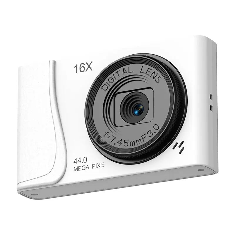 Videocámara retro CCD de 24 millones de píxeles, cámara digital 4K, zoom 16x, cámaras compactas, enfoque automático para principiantes adultos, fotografía para niños