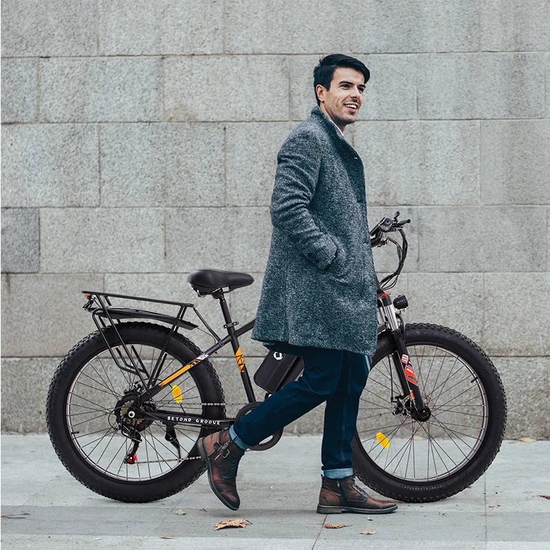 Vélo Électrique 1500W 48V 15AH — 26 Pouces Gros Pneu Neige E-Bike Batterie Lithium