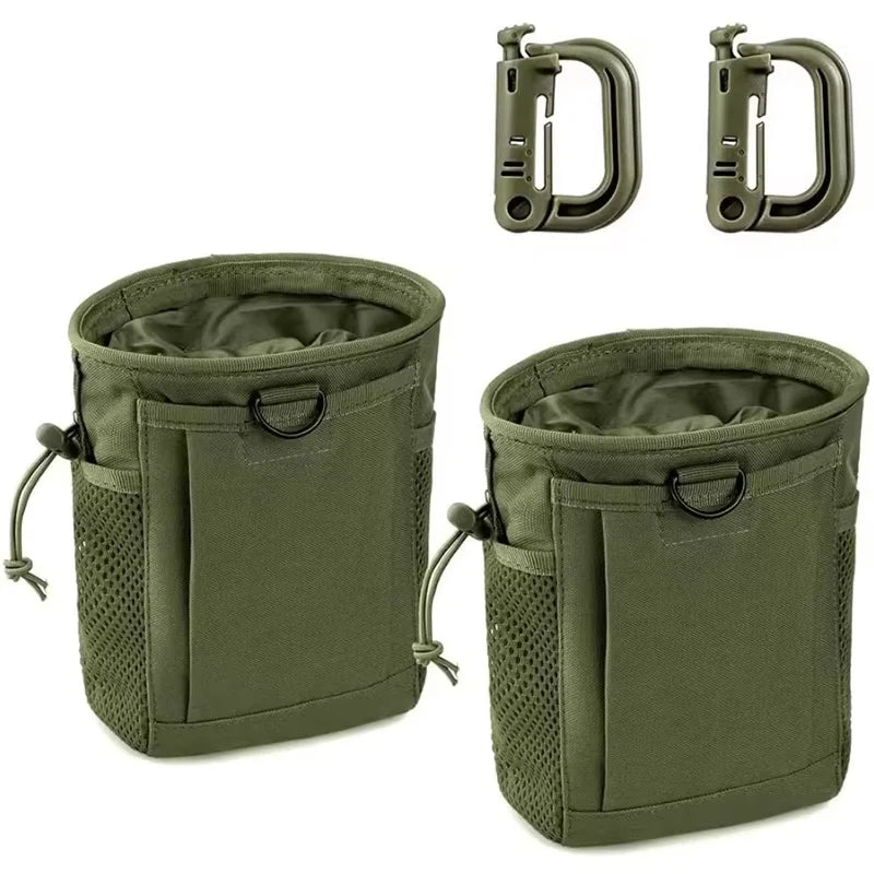 Pochette de décharge Molle, pochette de récupération de magazines de chasse, sac de munitions à cordon de serrage, sac banane de taille, sac étui réglable