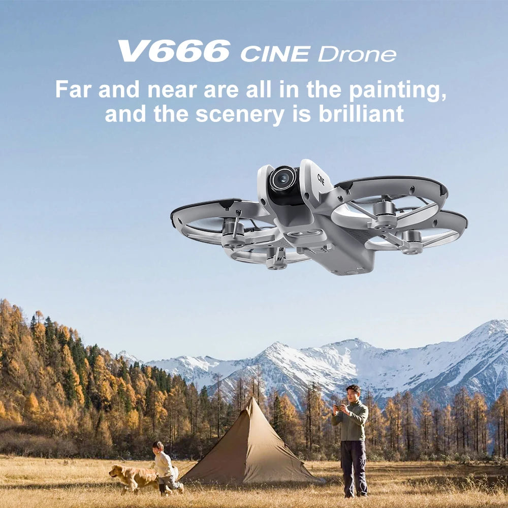 Mini drone 4K — double caméra 8K, évitement intelligent d'obstacles, quadricoptère brushless, jouet RC enfants