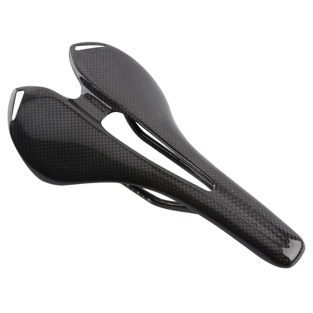 3K Carbon Ultralight Bicycle Saddle, MTB Racing Seat, Men's Wavy Road Bike Saddle, Cycling Seat Mat, Spare Part