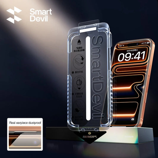 Verre Trempé Anti-Poussière iPhone 17 Pro Max — Air 17 16 Pro Protecteur Écran