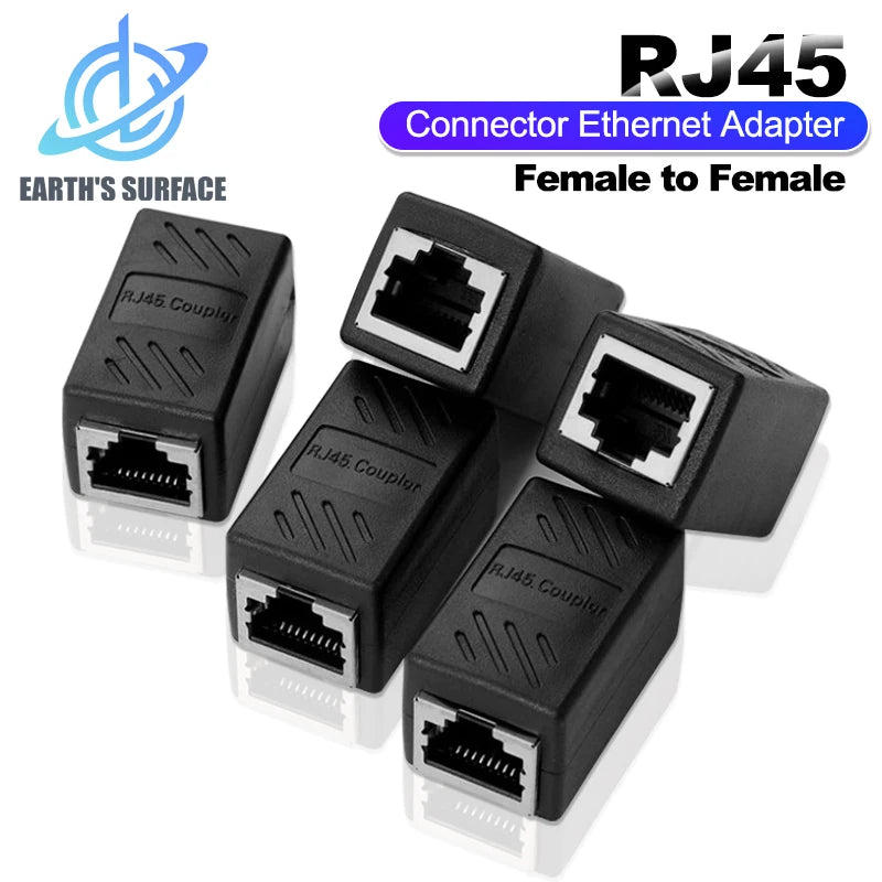 Coupleur RJ45 Cat7 Cat6, adaptateur Ethernet, Interface Gigabit, convertisseur d'extension de réseau, connecteur femelle à femelle, câble d'extension