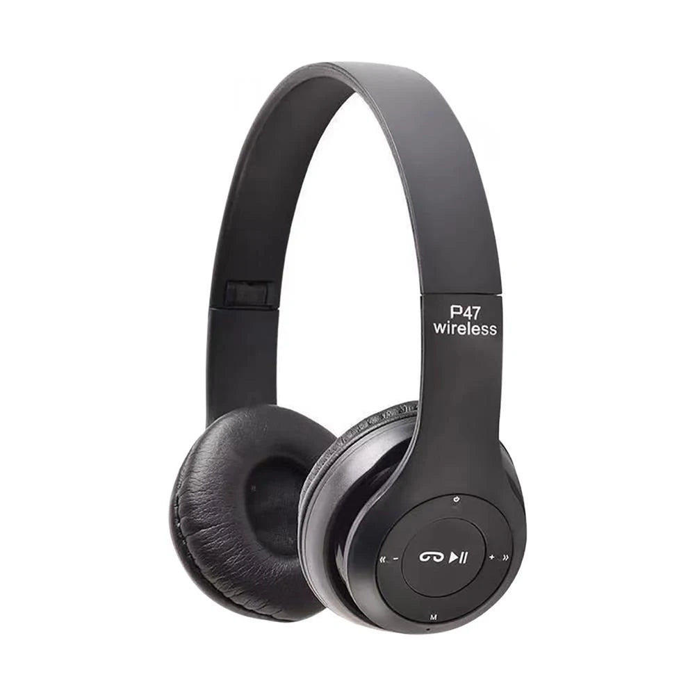 TWS Wireless Bluetooth 5.3 Over-Ear Headphones HIFI Stereo Headsets Noise Reduction Sports Gaming Earbuds Music Player with Mic