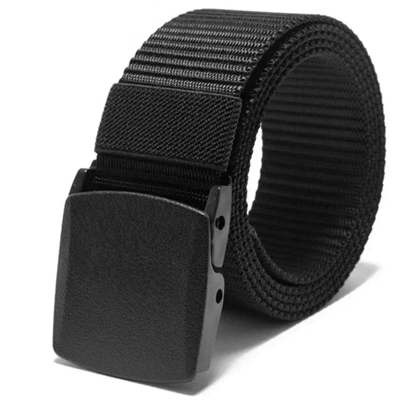Ceinture en Nylon à boucle automatique pour hommes, 2 pièces, pour la chasse en plein air, tactique multifonctionnelle en toile, de haute qualité