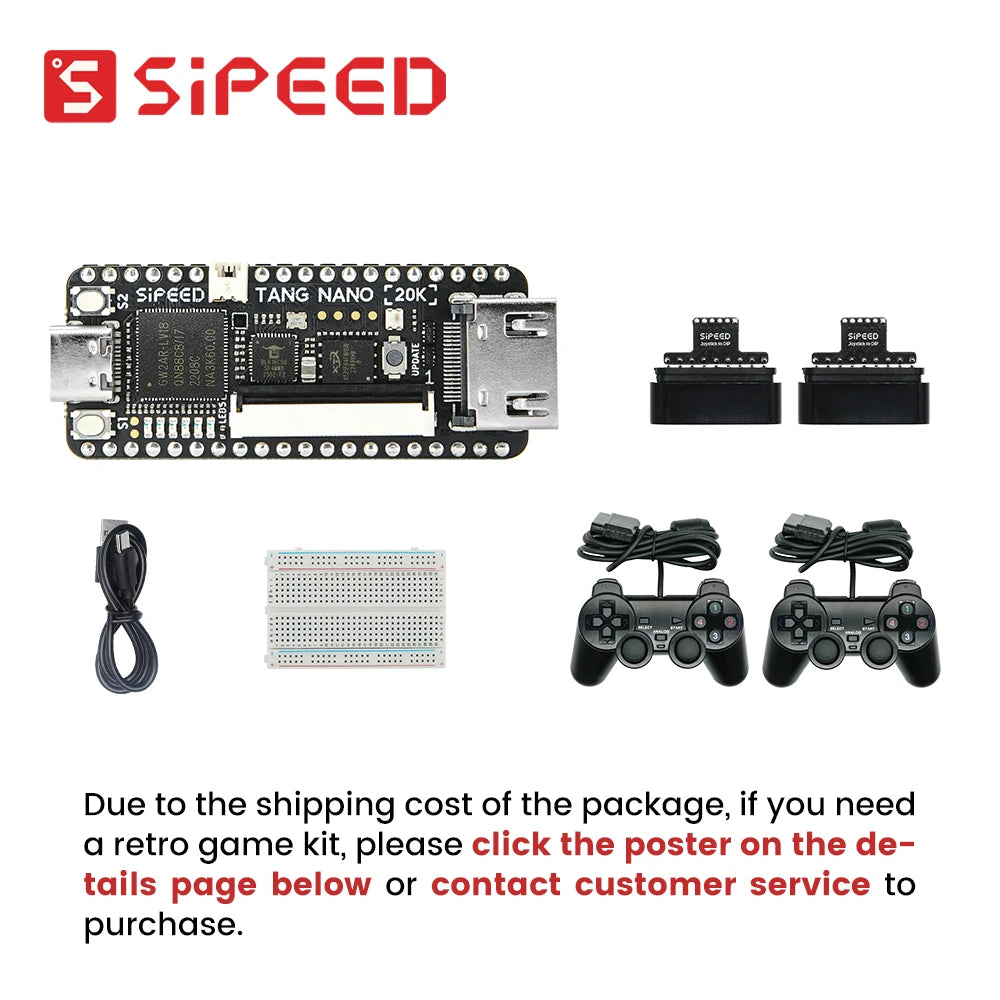 Carte de développement FPGA Sipeed Tang Nano 20K, lecteur de jeu rétro RISCV Linux