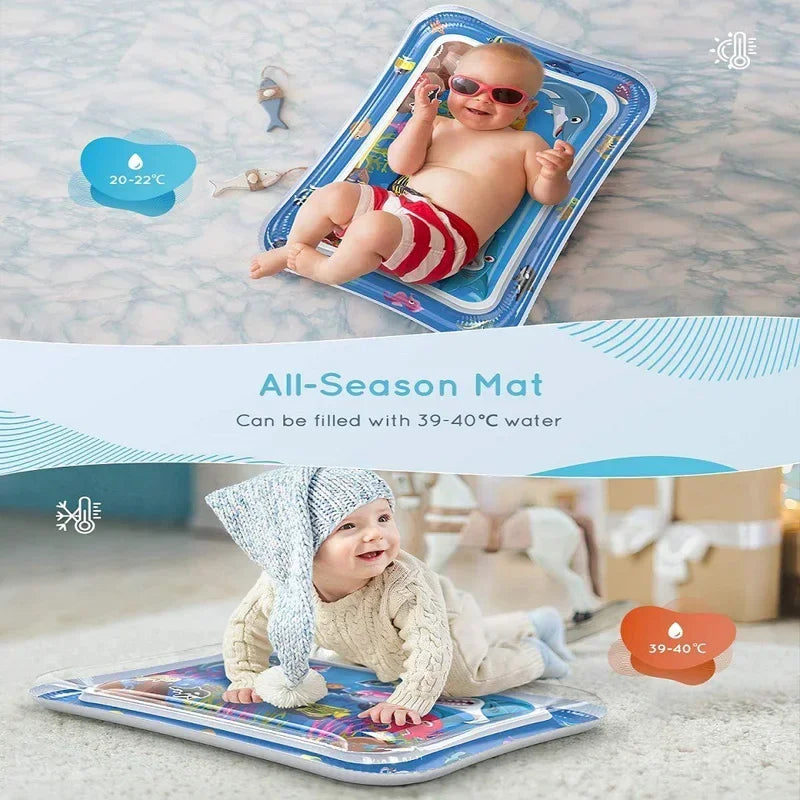 Alfombrilla de juego inflable para bebé, cojín de agua de PVC para bebés, almohadilla de juego acuática para niños, juguetes de actividad de desarrollo para educación temprana