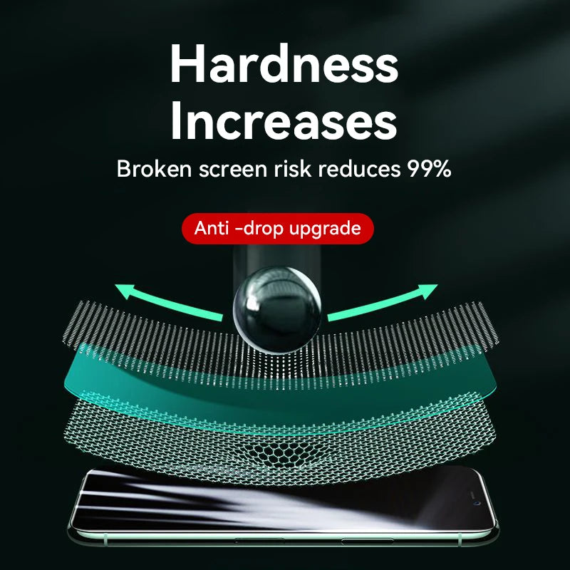 Protecteur d'écran en verre HD plein écran pour smartphones — lot de 1, 2 ou 3 pièces