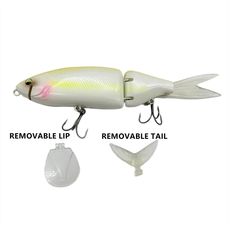 Leurre Flottant Truite Vairon Articulé — Jerkbait Swimbait Brochet & Prédateur