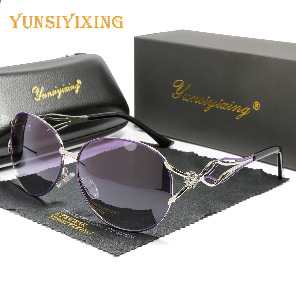 YSYX Butterfly Polarized Sunglasses for Women, Luxury UV400 Driving Sunglasses, Fashion Eyewear 2023