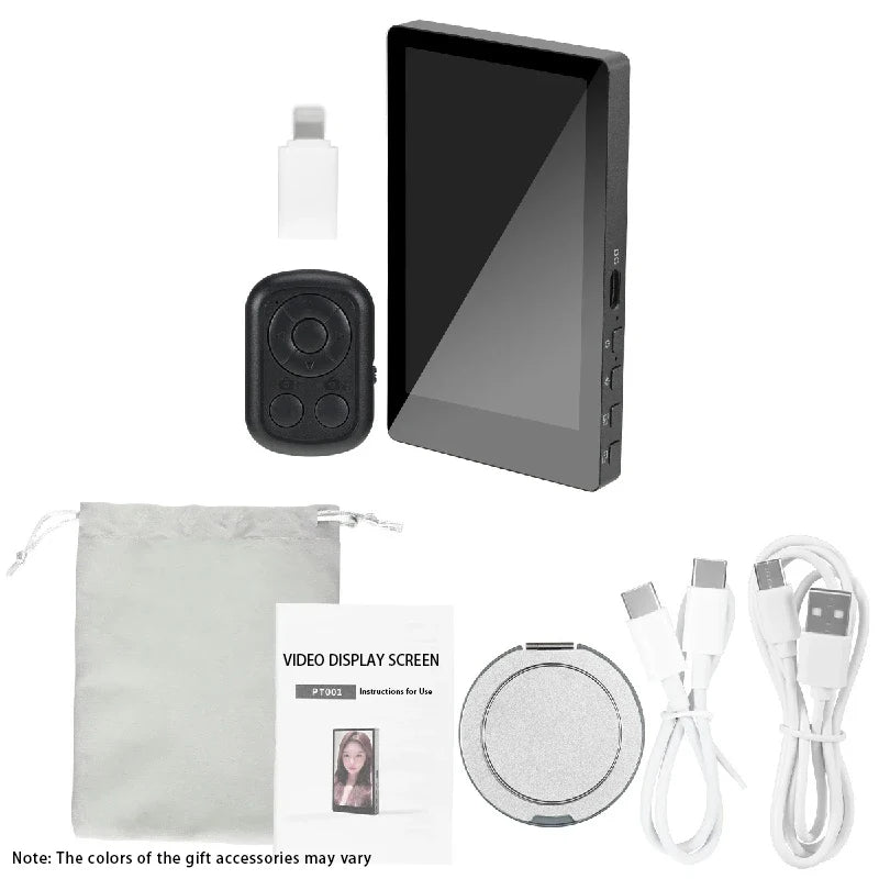 Nouveau moniteur de Selfie magnétique pour iPhone moniteur d'écran de Selfie Vlog intelligent avec télécommande 1500mAh batterie externe rose/blanc/noir