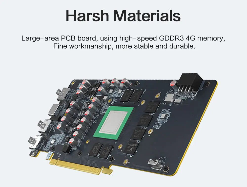 MLLSE AMD R7 350 4GB carte graphique GDDR3 128Bit PCI-E 3.0 Geforce GPU r7 350 carte vidéo De jeu Placa De vidéo