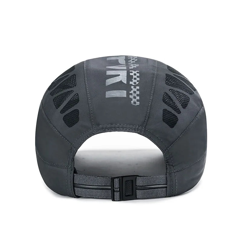 Gorra de deporte con alfabeto para hombres, nueva gorra de verano de malla transpirable, sombra de secado rápido, gorra de protección solar para exteriores