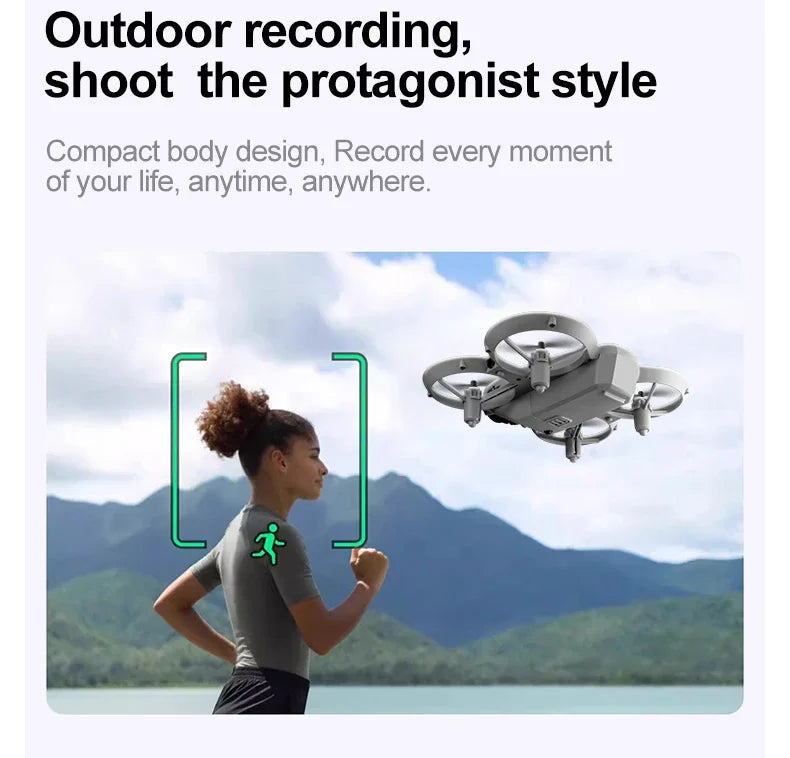 Drone 8K HD — grand écran, flux optique, moteur brushless, évitement intelligent d'obstacles, UAV