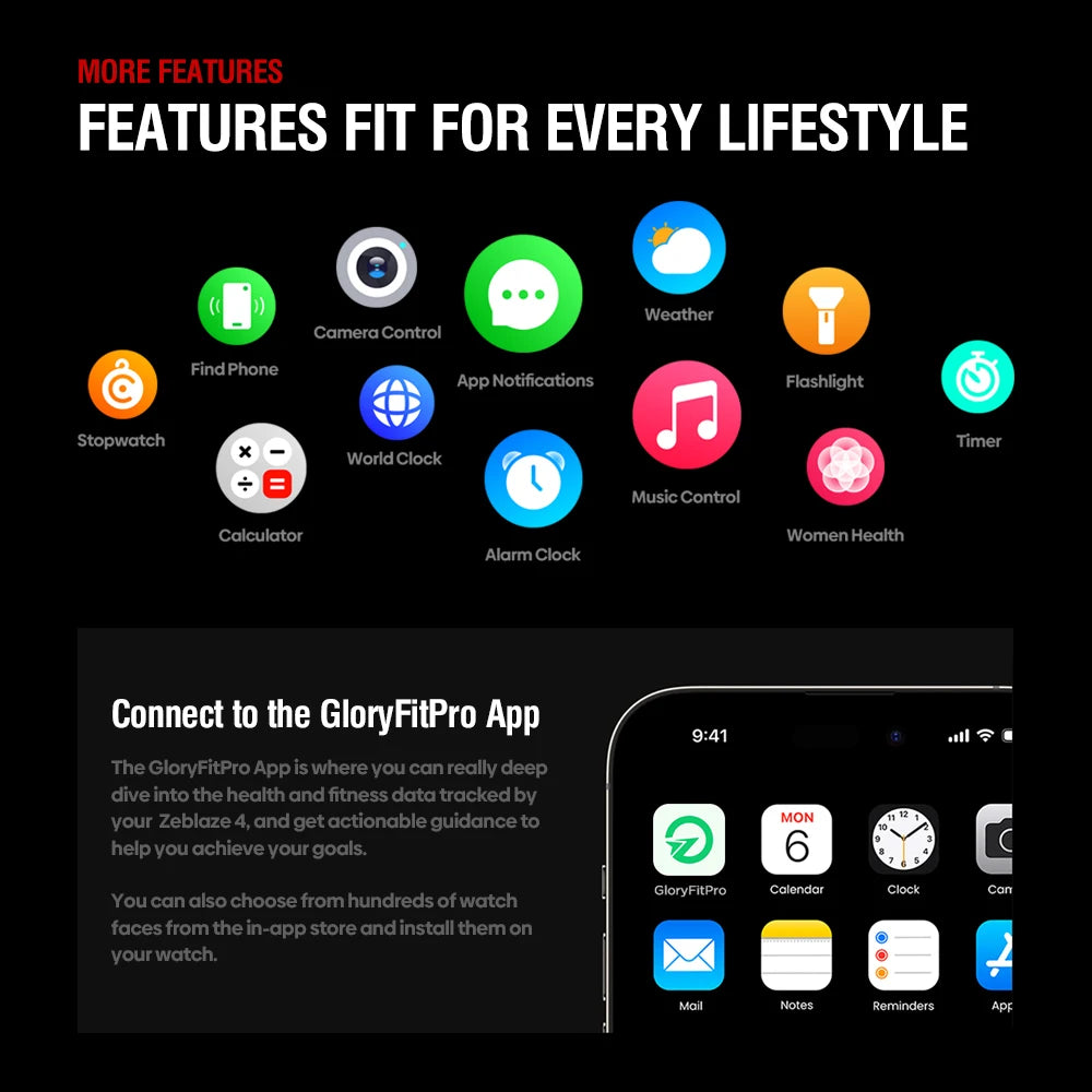 Smartwatch GPS 1,43" AMOLED — boussole, altimètre barométrique, lampe de poche, appel vocal, 2025