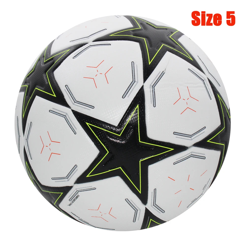 Ballon de Football Taille Officielle 4/5 PU — Sans Couture Match Extérieur