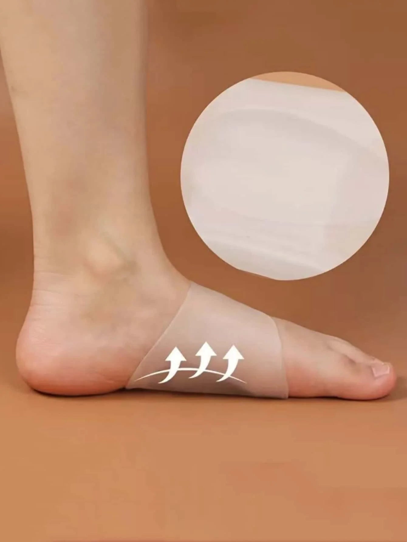 1 paire de semelles intérieures de sport de soutien de la voûte plantaire pour hommes et femmes pour pieds plats pour soutenir la balle du pied et soulager la pression.