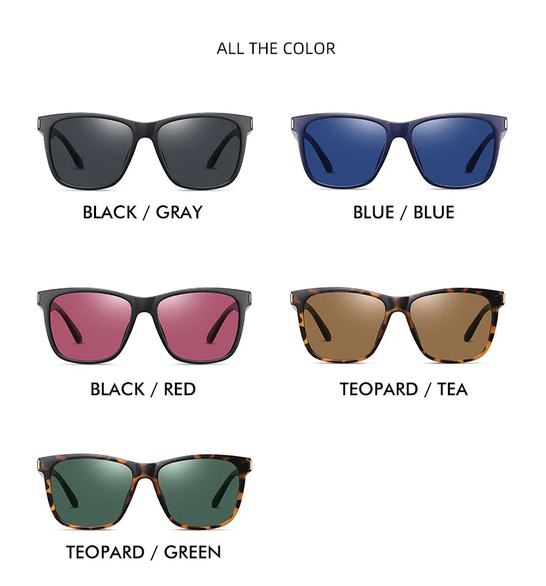 Classique Vintage lunettes de soleil polarisées homme mode léopard cadre rétro lunettes femme UV400 Anti-éblouissement lunettes de soleil homme