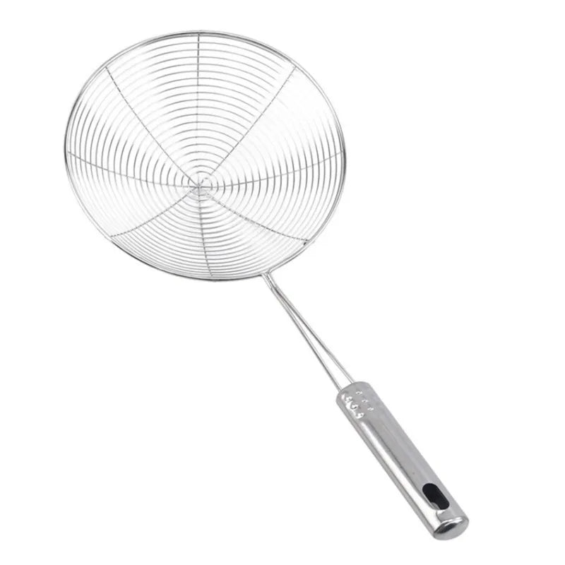 Stainless Steel Frying Colander, French Fry Spoon, Wire Mesh Skimmer, Strainer, Fryer Spoon, Sieve, Kitchen Supplies, 1/3/5 Pcs