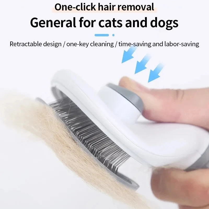 Peigne autonettoyant pour animaux de compagnie, brosse pour chat, épilation pour animaux de compagnie SlUNICEF, brosses de toilettage pour chats, accessoires pour chiens