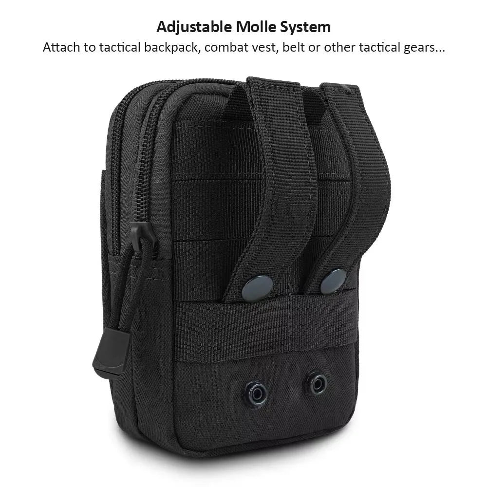 Sac de taille tactique pour hommes, sac Molle de chasse en plein air, Pack EDC multifonction, Sport, randonnée, chasse, outils de travail, pochette pour téléphone portable